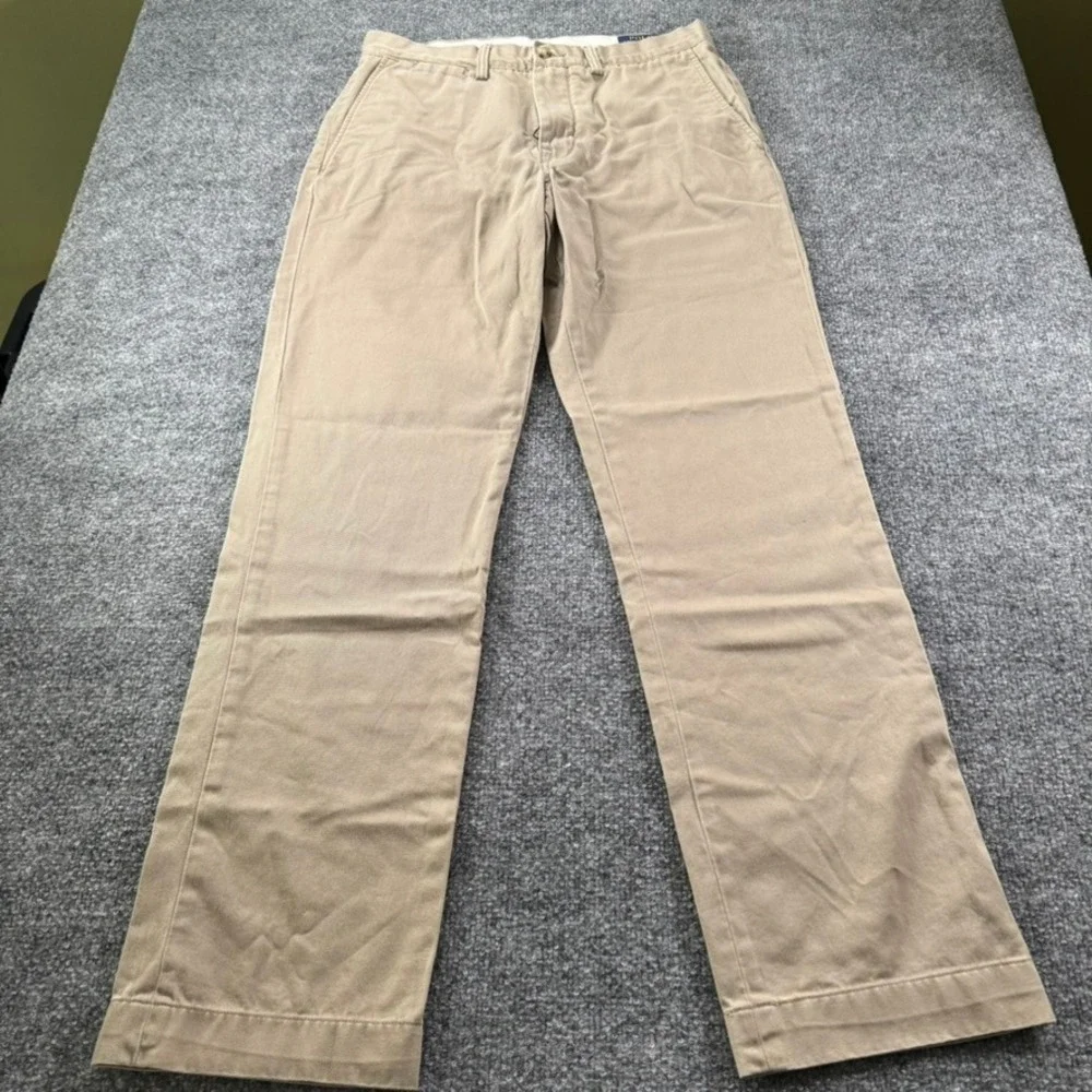 Polo Ralph Lauren Chino Pants Mens 30/32 Classic Fit Cotton Twill Khaki Tan